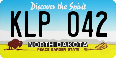 ND license plate KLP042
