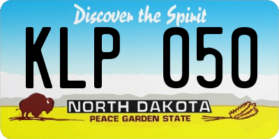 ND license plate KLP050