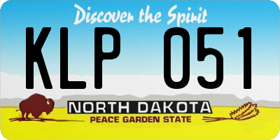 ND license plate KLP051