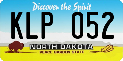 ND license plate KLP052