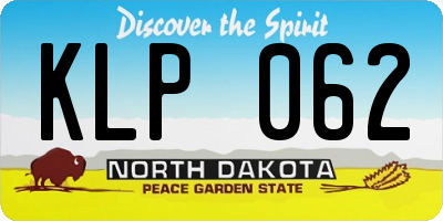ND license plate KLP062
