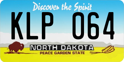 ND license plate KLP064