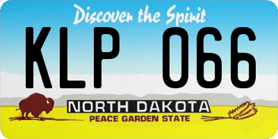 ND license plate KLP066