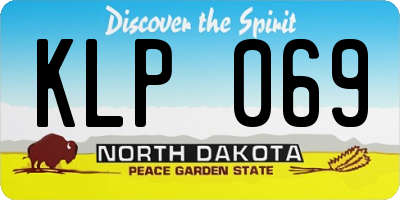 ND license plate KLP069