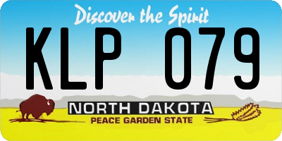 ND license plate KLP079