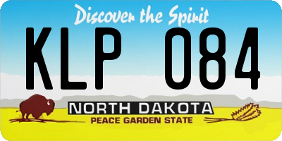 ND license plate KLP084