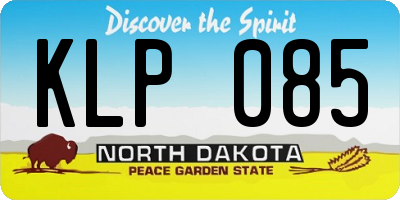 ND license plate KLP085