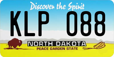 ND license plate KLP088
