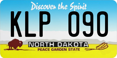 ND license plate KLP090