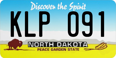 ND license plate KLP091