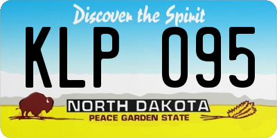 ND license plate KLP095