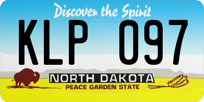 ND license plate KLP097