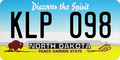 ND license plate KLP098