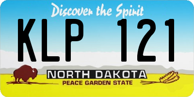 ND license plate KLP121