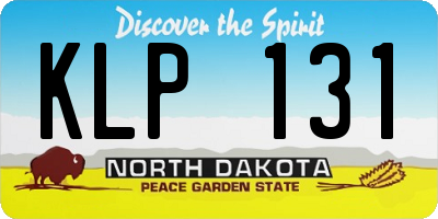 ND license plate KLP131