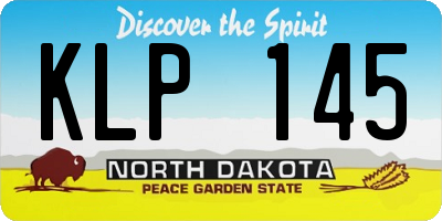 ND license plate KLP145