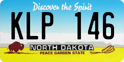 ND license plate KLP146