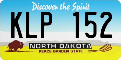 ND license plate KLP152