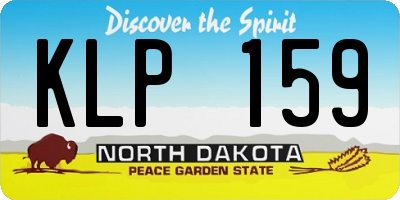ND license plate KLP159