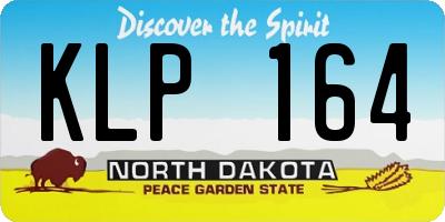 ND license plate KLP164