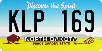 ND license plate KLP169
