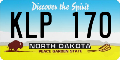 ND license plate KLP170