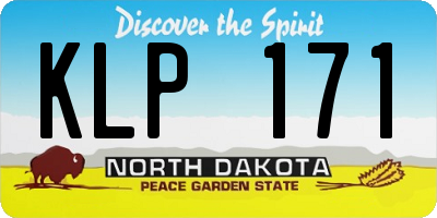 ND license plate KLP171
