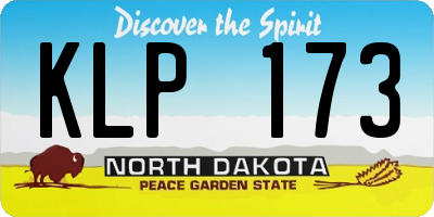 ND license plate KLP173