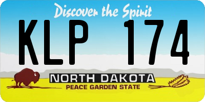 ND license plate KLP174