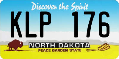 ND license plate KLP176