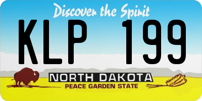 ND license plate KLP199