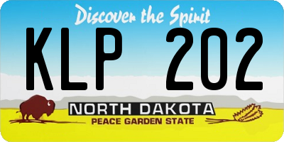 ND license plate KLP202