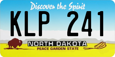 ND license plate KLP241
