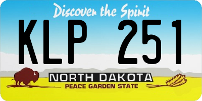 ND license plate KLP251