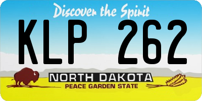 ND license plate KLP262