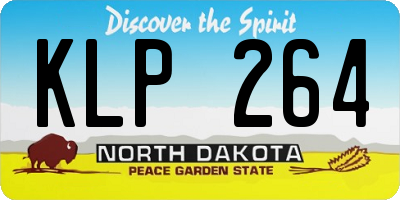 ND license plate KLP264
