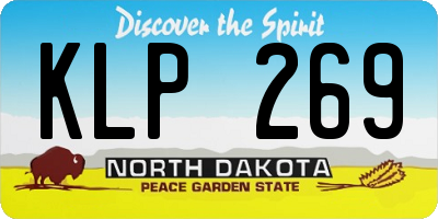 ND license plate KLP269