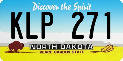 ND license plate KLP271