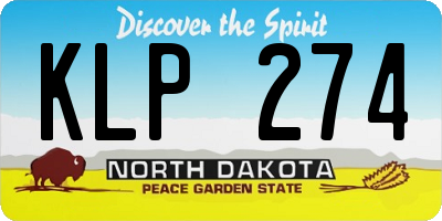 ND license plate KLP274