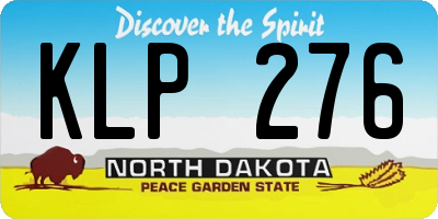 ND license plate KLP276