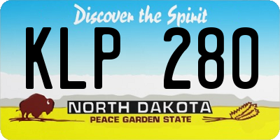 ND license plate KLP280