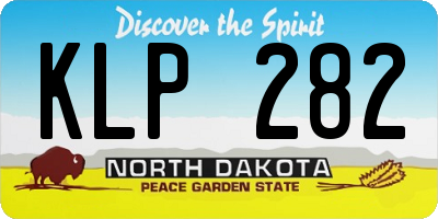 ND license plate KLP282
