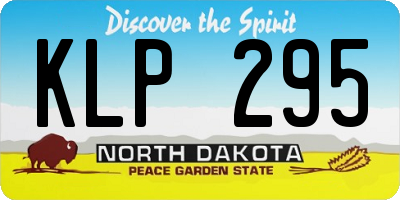 ND license plate KLP295