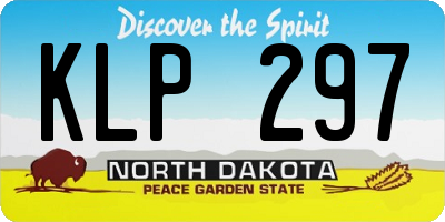 ND license plate KLP297