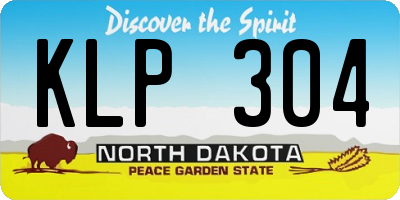 ND license plate KLP304