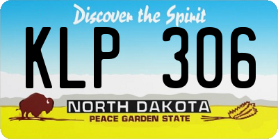 ND license plate KLP306
