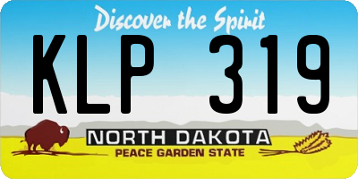 ND license plate KLP319