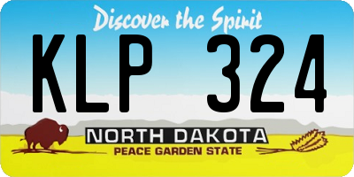 ND license plate KLP324