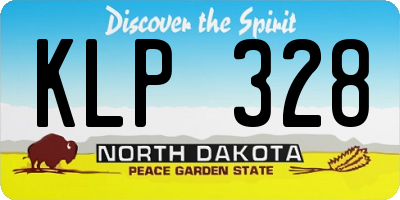 ND license plate KLP328
