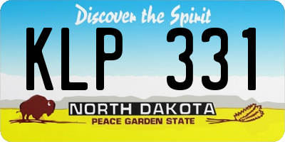 ND license plate KLP331